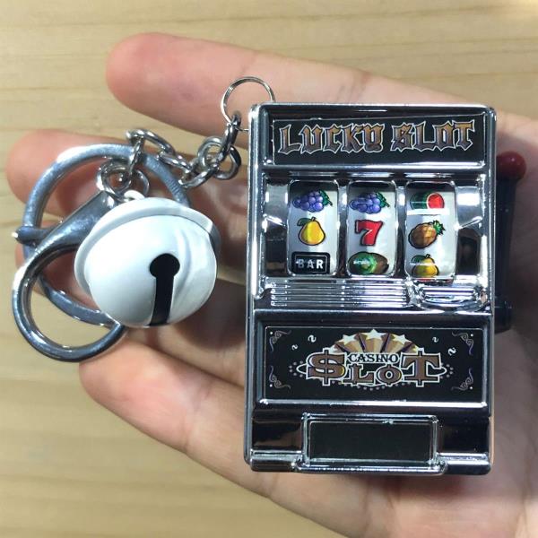 Fun Toy Fruit Slot Machine Key Chain