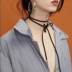 Metal Belt Buckle Clavicle Necklace