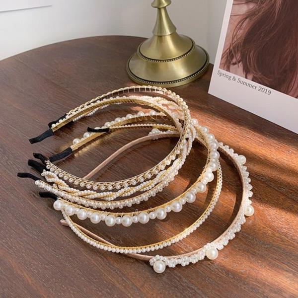 White Pearl Hair Headband