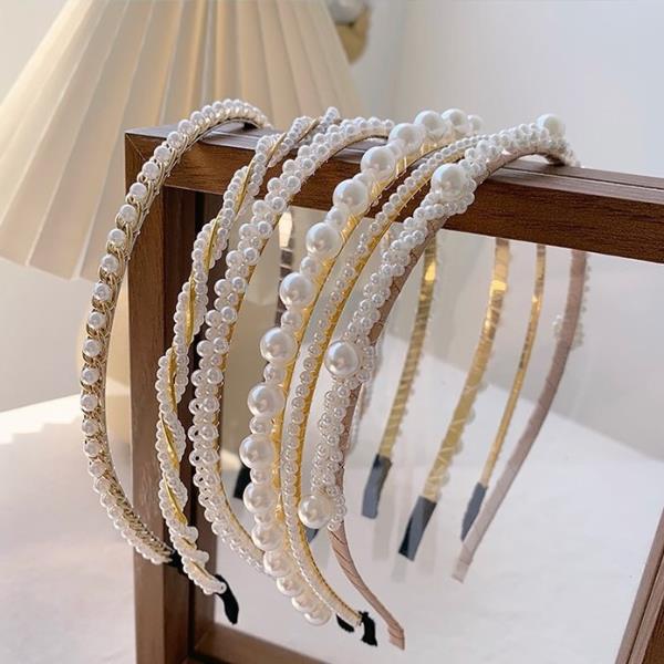 White Pearl Hair Headband