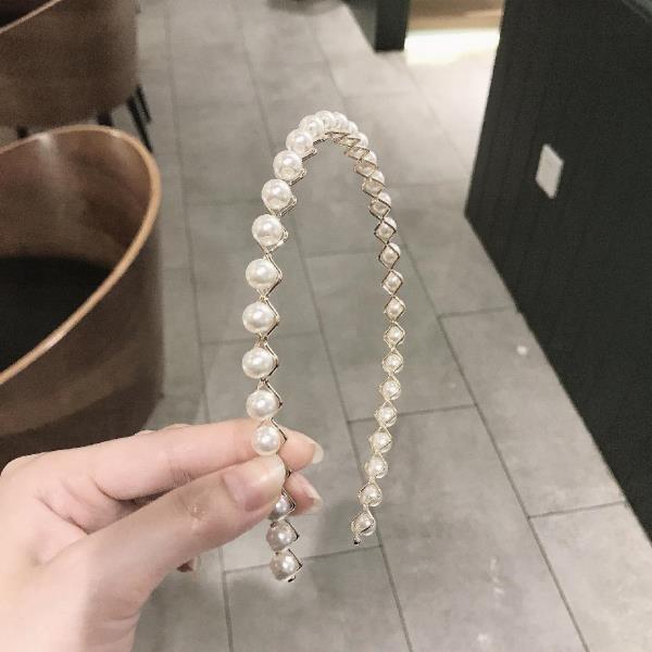 White Pearl Hair Headband