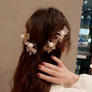 3 Pcs Fashion Cloth Bow Hair Pin Set