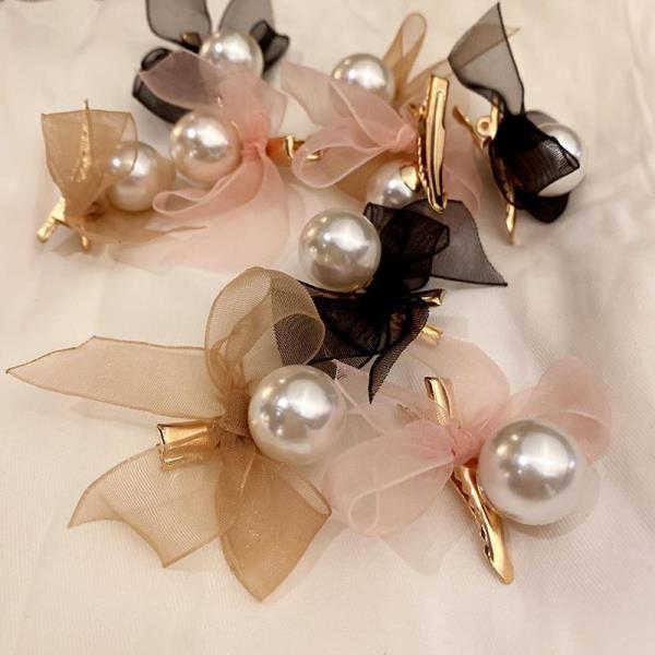 Pearl Lace Bow Hair Pin