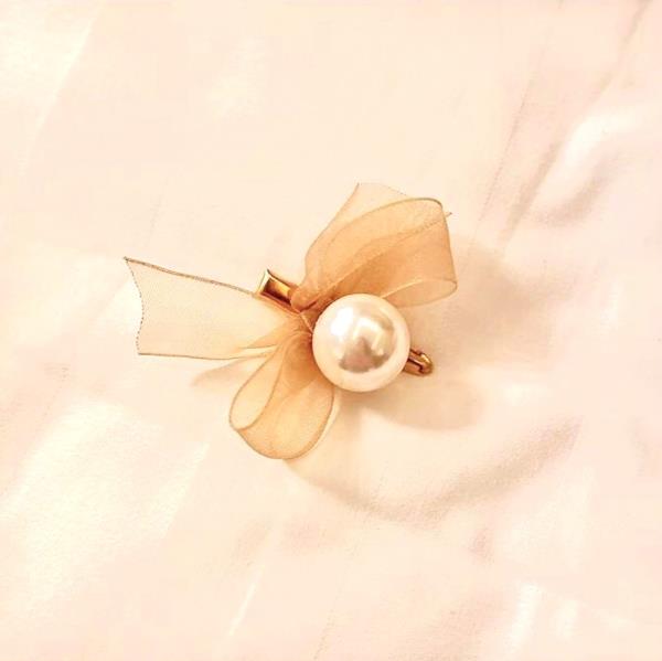 Pearl Lace Bow Hair Pin