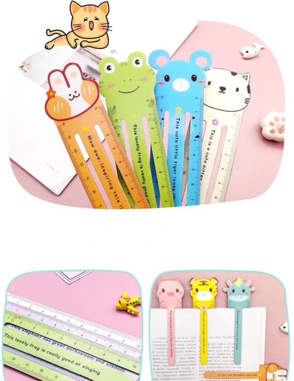 2 In 1 Cartoon Magnet Bookmark Ruler