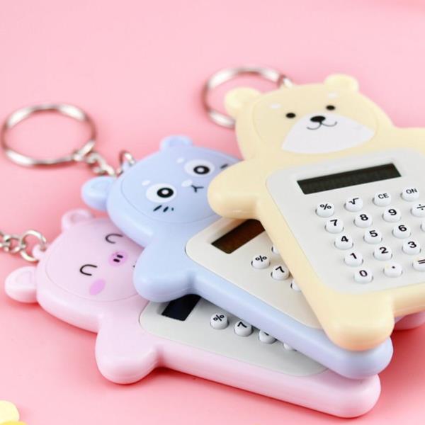 Cartoon 8 Digit Calculator Keyring