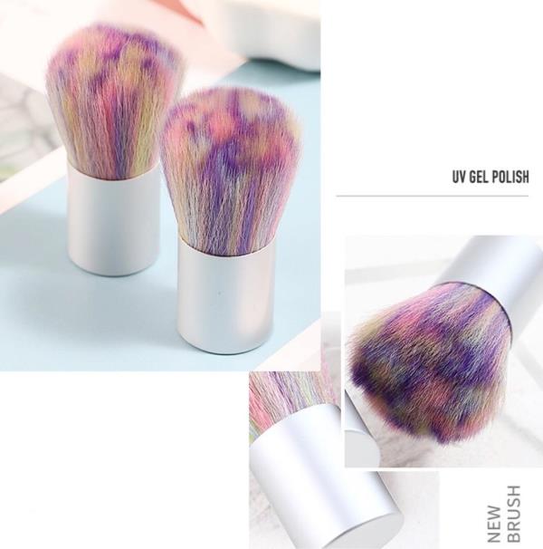 Rainbow Colour Multifunction Nail Brush