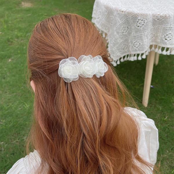 Camellia Lace Flower Hair Pin