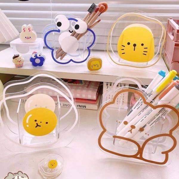 Cartoon Acrylic Accessories Pen Holder