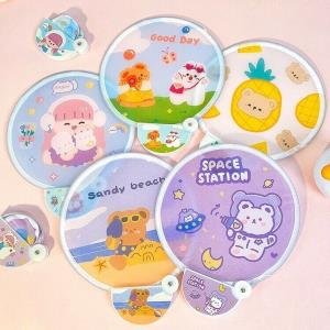 Cartoon Portable Round Handhold Fan