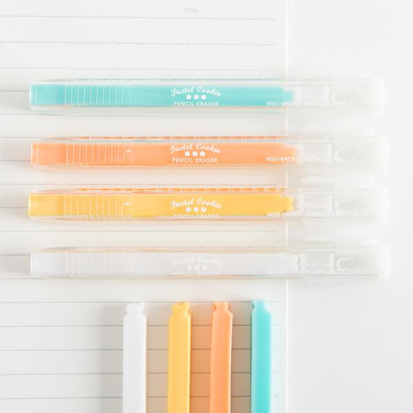 Kokuyo Candy Colour Eraser Pen Refill Set