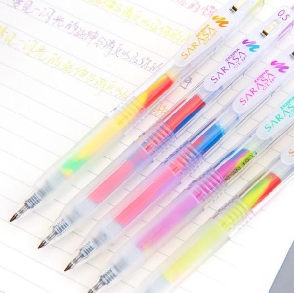 Zebra Rainbow Gradient Multicolour Pen