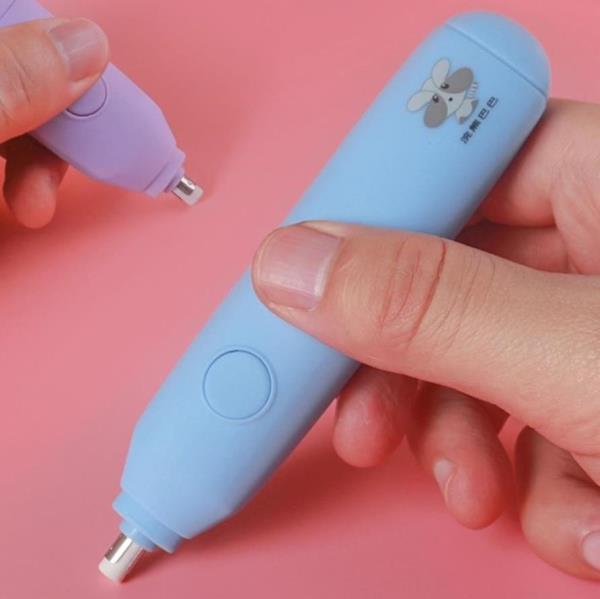 Cartoon Electric Eraser Pen With 10 Refills