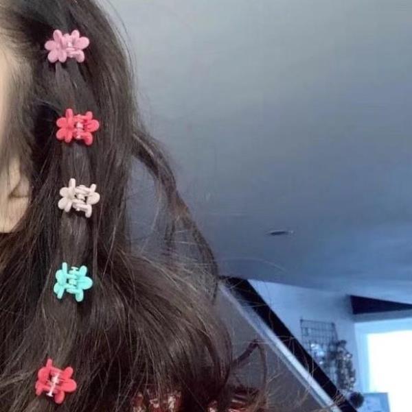 10 Mix Multicolour Mini Hair Pins