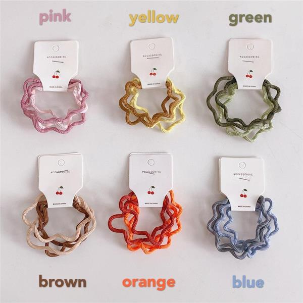 4 Pcs Gradient Colour Wave Hair Ties