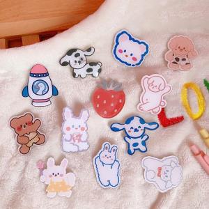 7 Pcs Cartoon Acrylic Lapel Badge Brooches