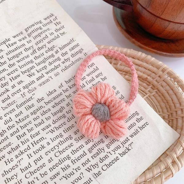 Cute Woven Thread Flower Hair Tie