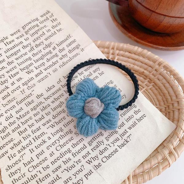 Cute Woven Thread Flower Hair Tie