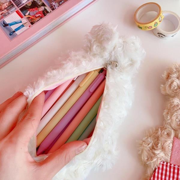 Cartoon Fluffy Bear Stationery Pencil Case