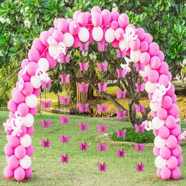 3D Wedding Birthday Butterfly Tassel Paper Banner