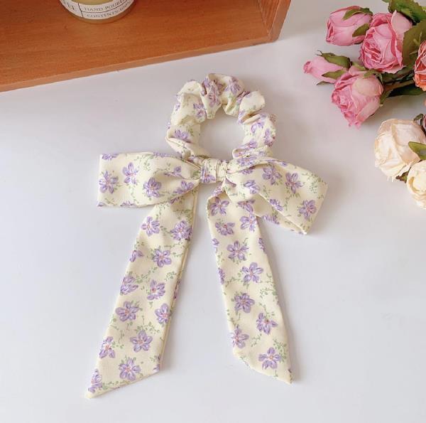 Fairy Chiffon Bow Scrunchies Hair Tie