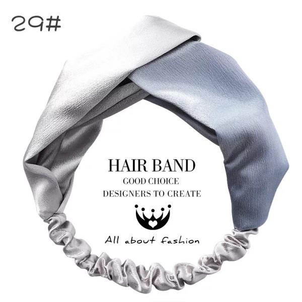  Elastic Twist Satin Knot Headband