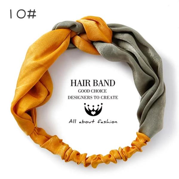  Elastic Twist Satin Knot Headband