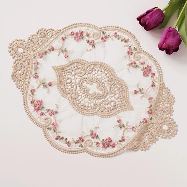 Embroidered Flower Lace Placemat