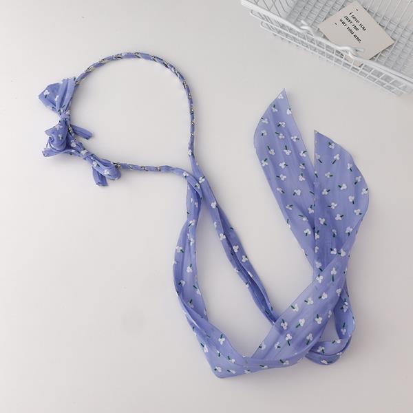 Fairy Chiffon Spot Bow Belt Headband