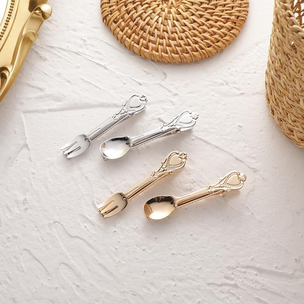 2 Creative Spoon Fork Hair Pins