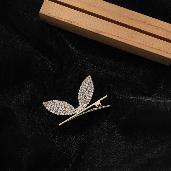 Full Crystal Rabbit Ear Hair Pin