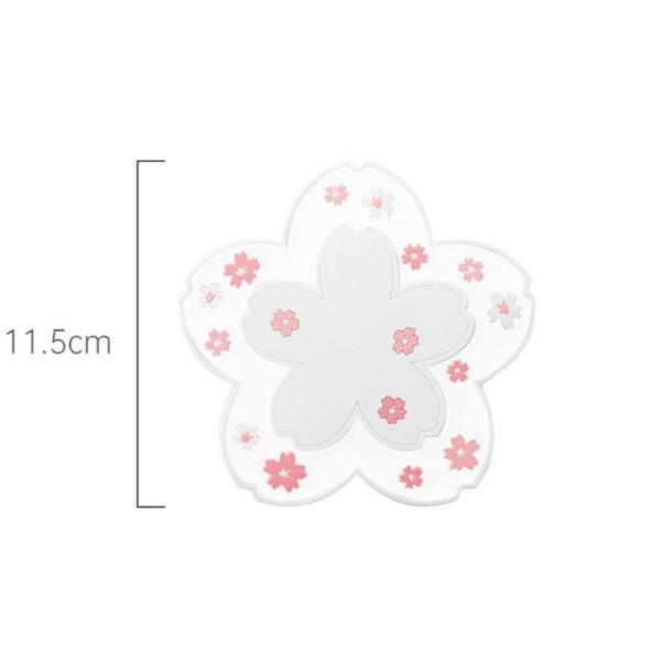 Cherry Blossom Flower PVC Small Coaster