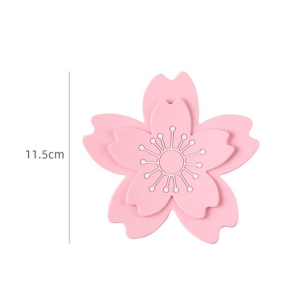 Cherry Blossom Flower PVC Small Coaster