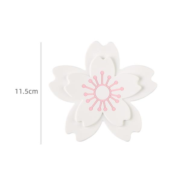 Cherry Blossom Flower PVC Small Coaster