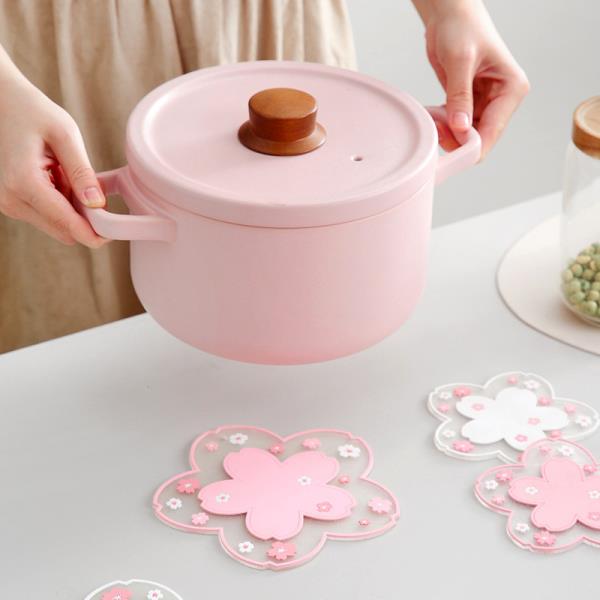 Cherry Blossom PVC Medium Pot Placemat