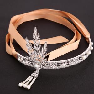 Gold Flower Leaf Elastic Head Chain