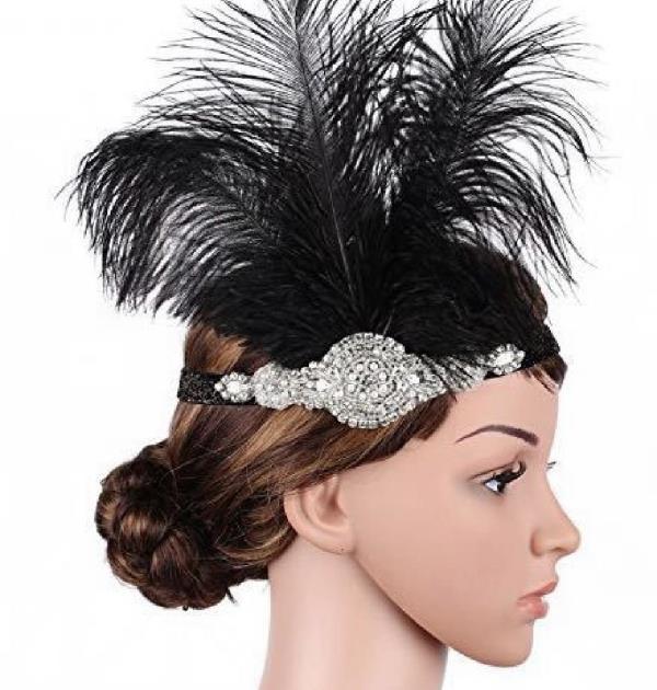 Shining Feather Full Crystal Headband