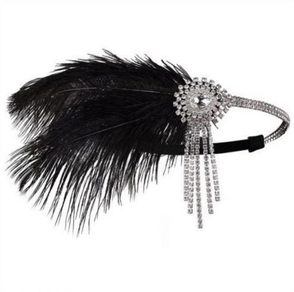 Shining Feather Full Crystal Headband