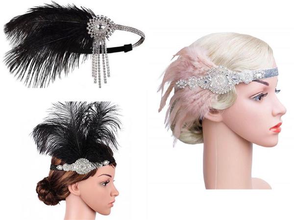 Shining Feather Full Crystal Headband