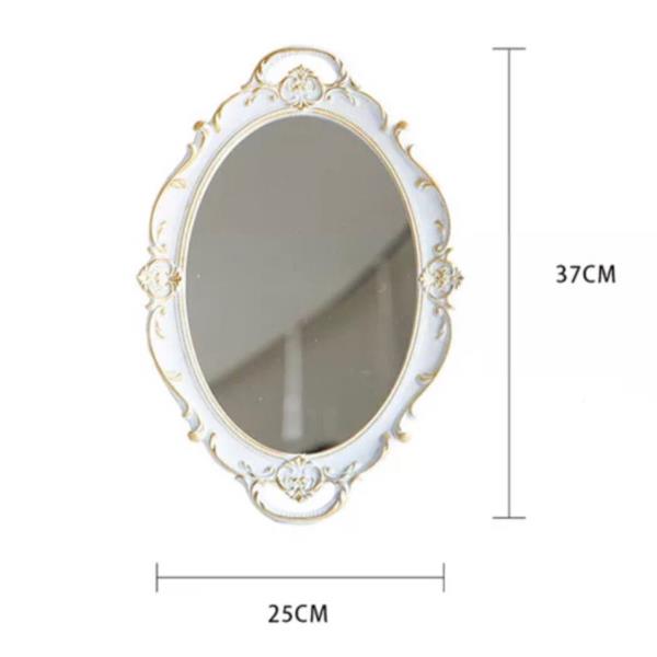 Oval Mirror Decoration Tray Plate