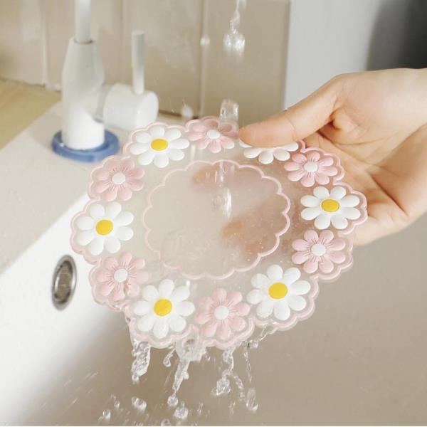 Daisy Flower Silicone Coaster Small Cup Mat