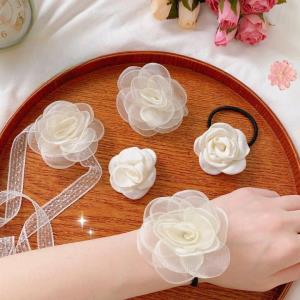 Chic Leather Circle High Elastic Hair Tie