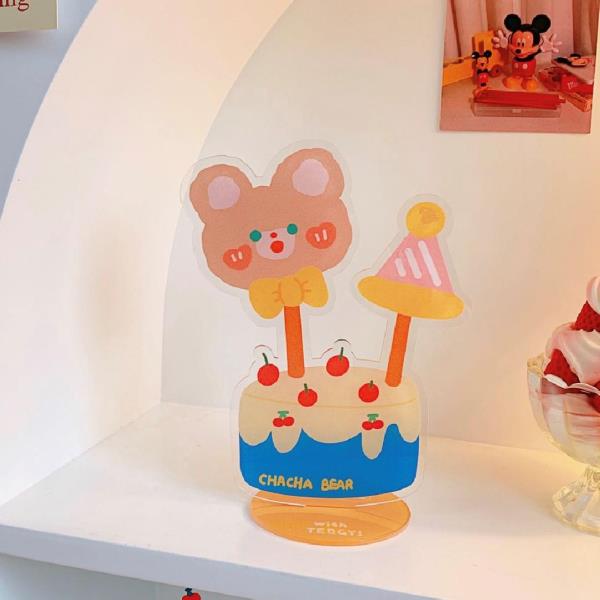 Cartoon Dessert Acrylic Note Photo Stand