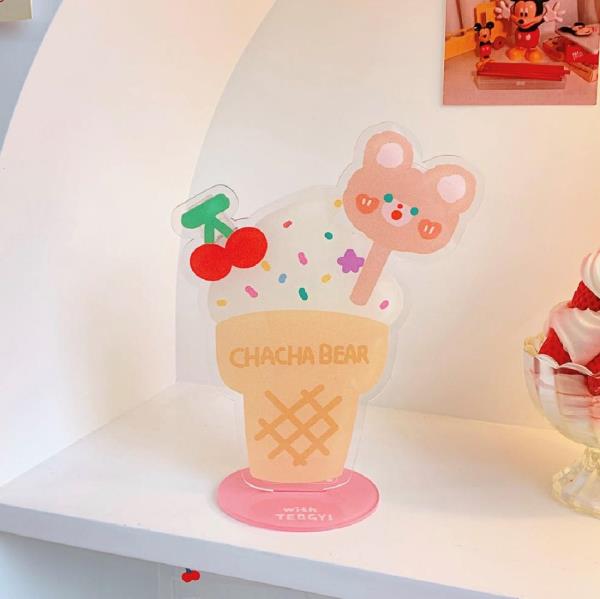 Cartoon Dessert Acrylic Note Photo Stand