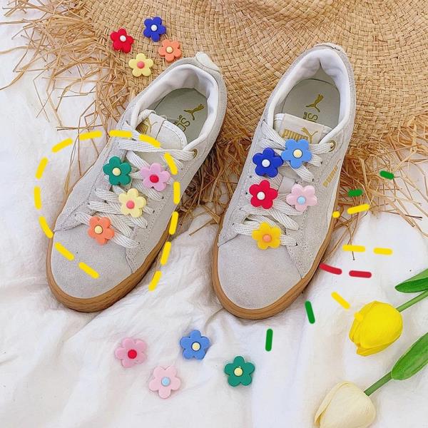 Cartoon Flower Shoe Lace Clips Decoration