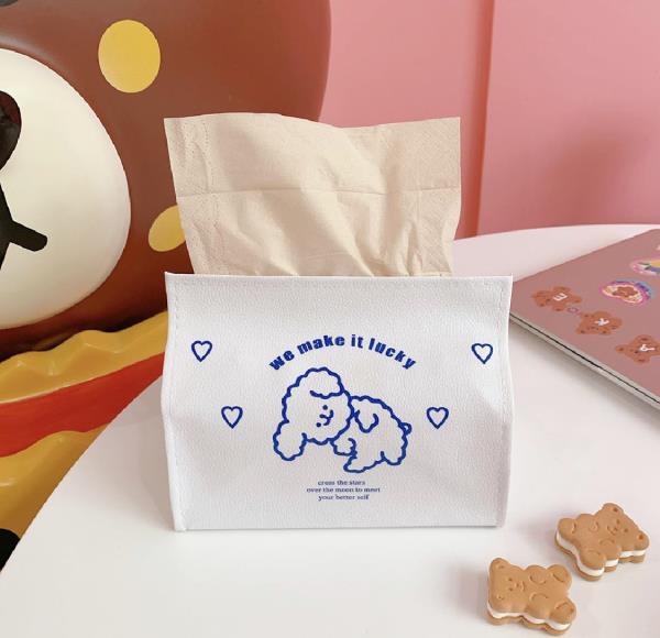 Kawaii PU Leather Napkin Tissue Box Cover