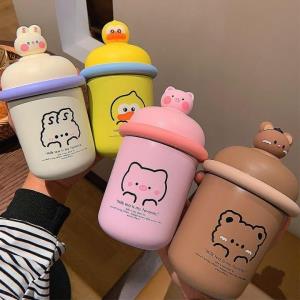 3D Cartoon Animal Insulated Vacuum Bottle