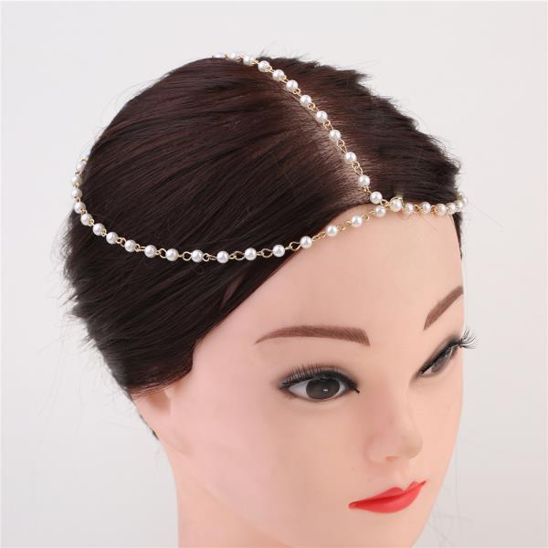 Pearl Tassel Multi Layer Head Chain