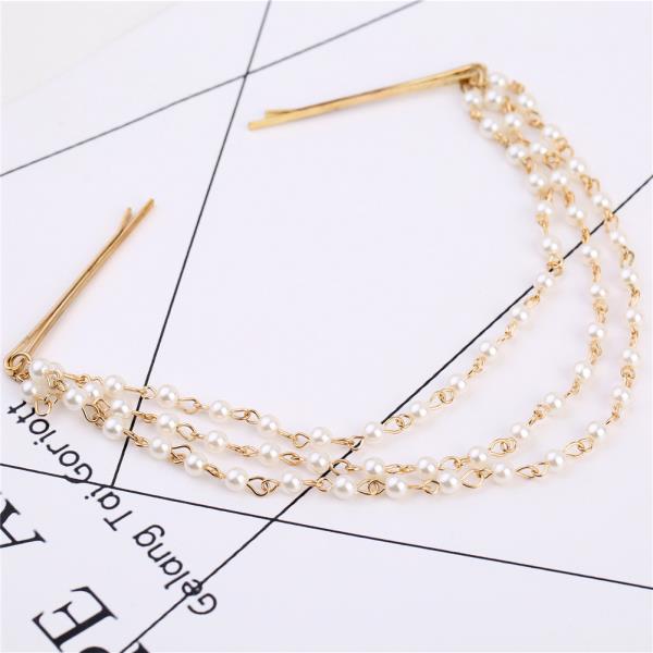 Pearl Tassel Multi Layer Head Chain