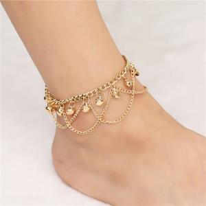  Blue Luminous Star Chain Anklet